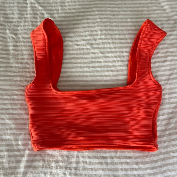 Mara Hoffman Raina Bikini Top – S – Ribbed, Chic & Sustainable - Picture 4 of 6
